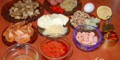 пицца квадро