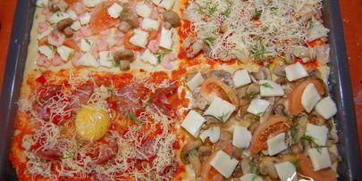 пицца квадро