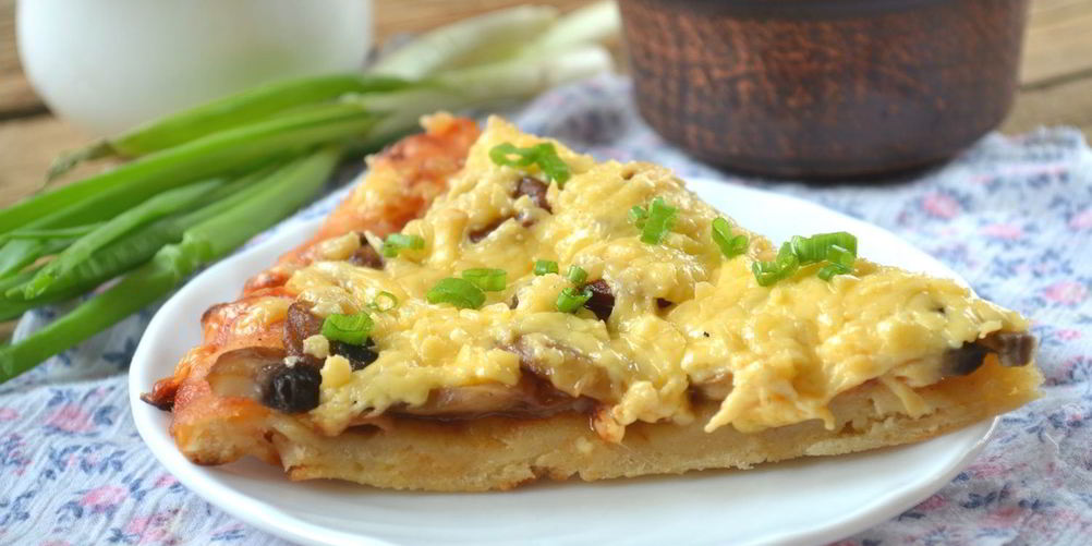 Рецепт пицца на кефире в духовке