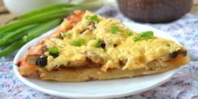 пицца на кефире в духовке