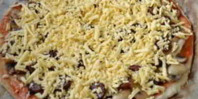 пицца на кефире в духовке