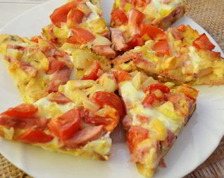 Пицца на хлебе