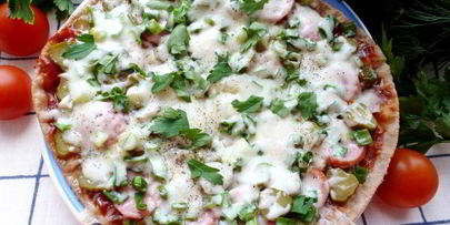 пицца на сковороде