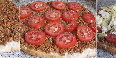 пицца на турецкой лепешке