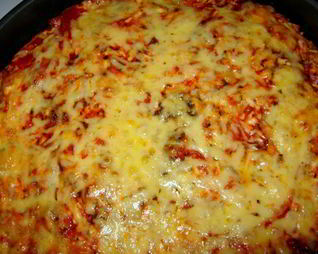 Пицца на творожном тесте