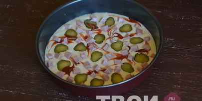 пицца на жидком тесте