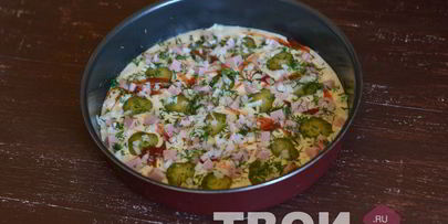 пицца на жидком тесте