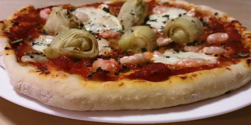 Рецепт пицца посейдон с артишоками и креветками