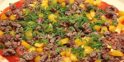 пицца с фаршем