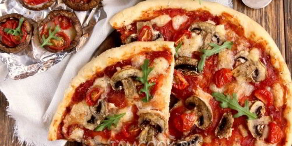 Рецепт пицца с грибами и сыром