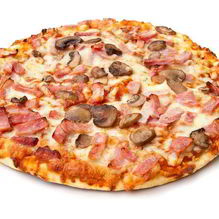 Рецепт Пицца с грибами, колбасой и сыром