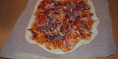 пицца с индейкой