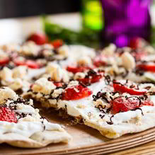 Рецепт Пицца с клубникой