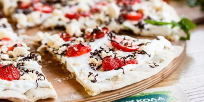 пицца с клубникой