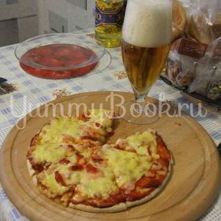 Пицца с креветками