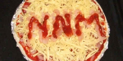 пицца с креветками