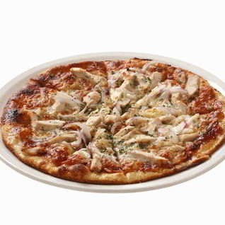 Пицца с курицей и грибами