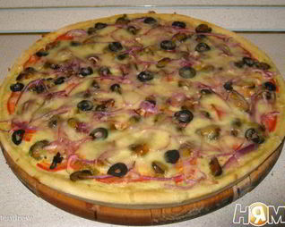 Пицца с мидиями