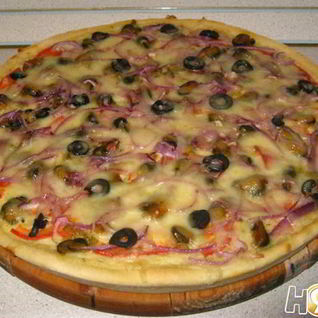 Пицца с мидиями