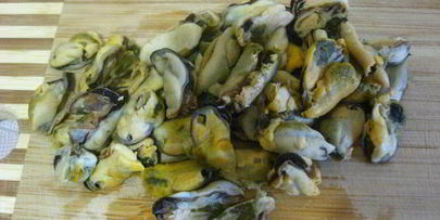 пицца с мидиями