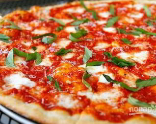 Пицца с моцареллой