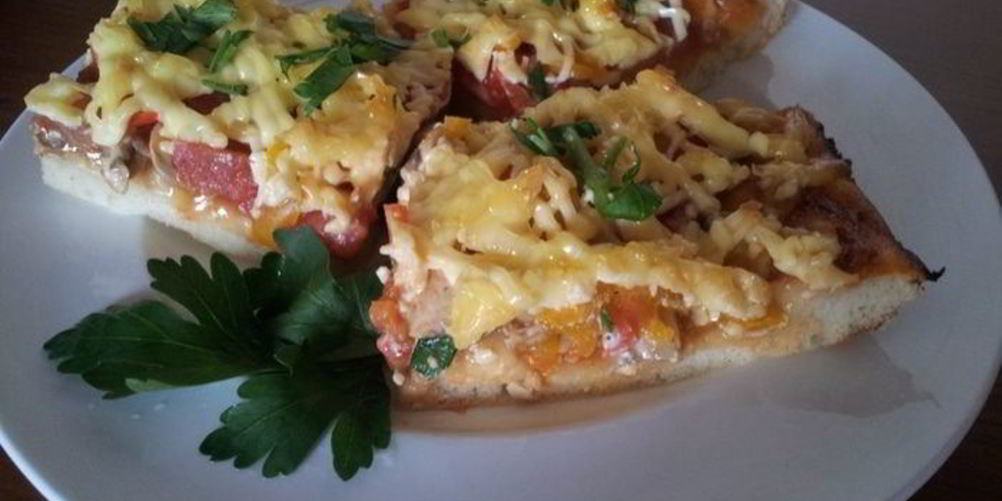 Рецепт пицца с шампиньонами