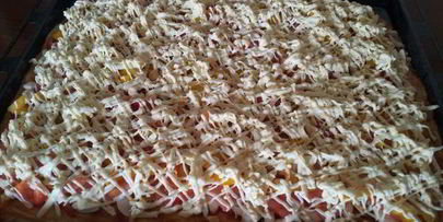 пицца с шампиньонами