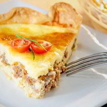 Рецепт Пицца с творогом и помидорами