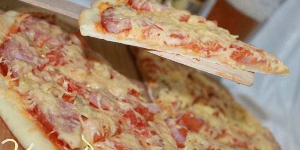 Рецепт пицца с ветчиной