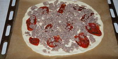 пицца с вялеными помидорами