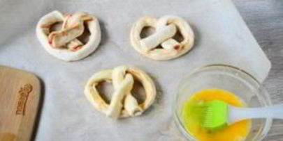 пицца в стиле брецель