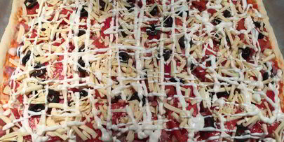 простая пицца на дрожжевом тесте