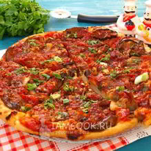 Рецепт Вегетарианская пицца с баклажанами