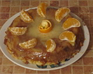 Шарлотка с апельсинами