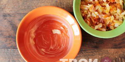 шарлотка с капустой