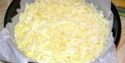 шарлотка с тертыми яблоками