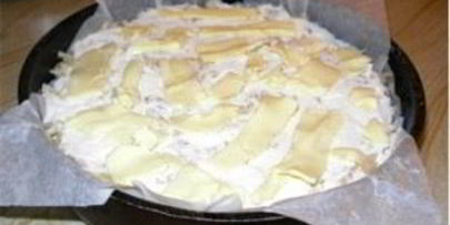 шарлотка с тертыми яблоками