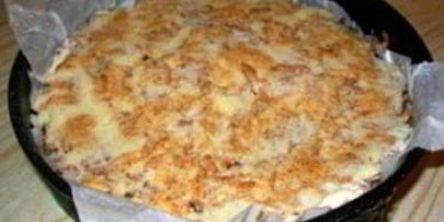 шарлотка с тертыми яблоками