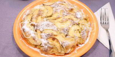 шарлотка с яблоками