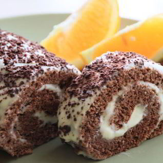 Шоколадно-апельсиновый рулет