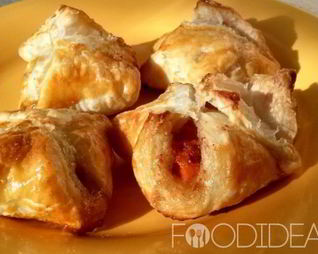 Слоеные конвертики с тыквой