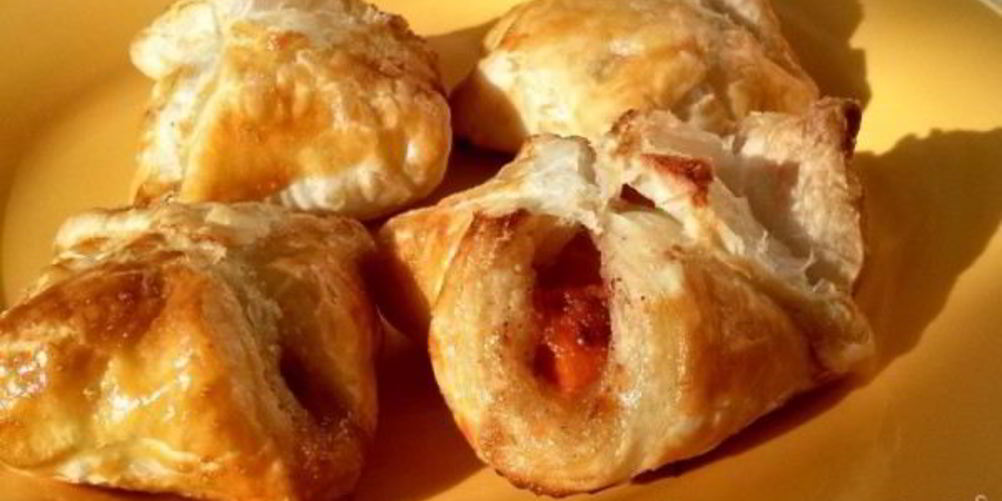 Рецепт слоеные конвертики с тыквой