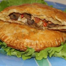 Рецепт Слойки из слоеного теста с мясом Панама-мама