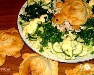 Слойки овощные Черепашки
