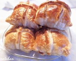 Слойки Пакетики с семгой