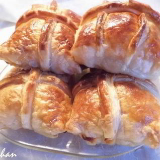 Слойки Пакетики с семгой