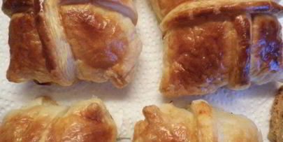 слойки пакетики с семгой