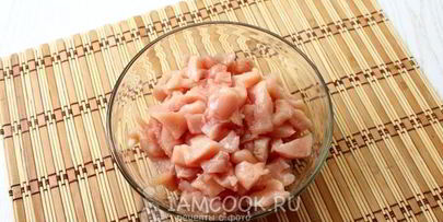 слойки-розочки с курицей и сыром