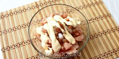 слойки-розочки с курицей и сыром