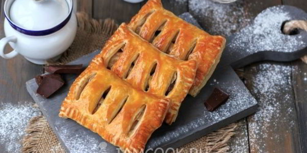 Рецепт слойки с бананом